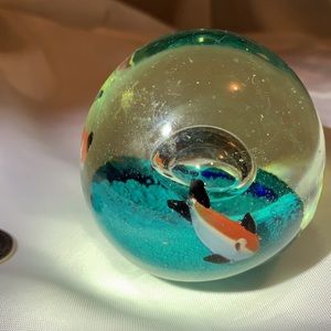 Art Glass FishTank Paperweight